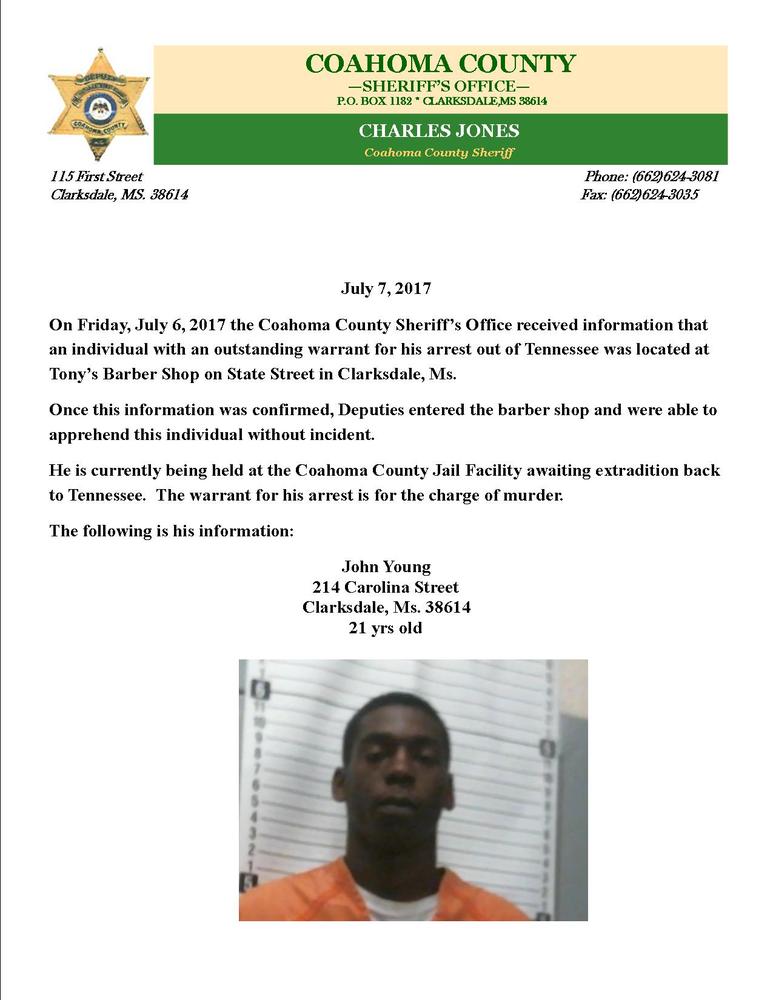 John Young Warrant Arrest Press Release 7-7-17.jpg
