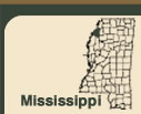 Image of the state of Mississippi with Coahoma County darkened in.
